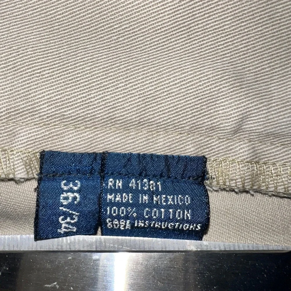 Polo Ralph Lauren Philip Pant Mens 36x34 Khaki Chino Cotton Straight Leg Beige